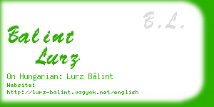 balint lurz business card